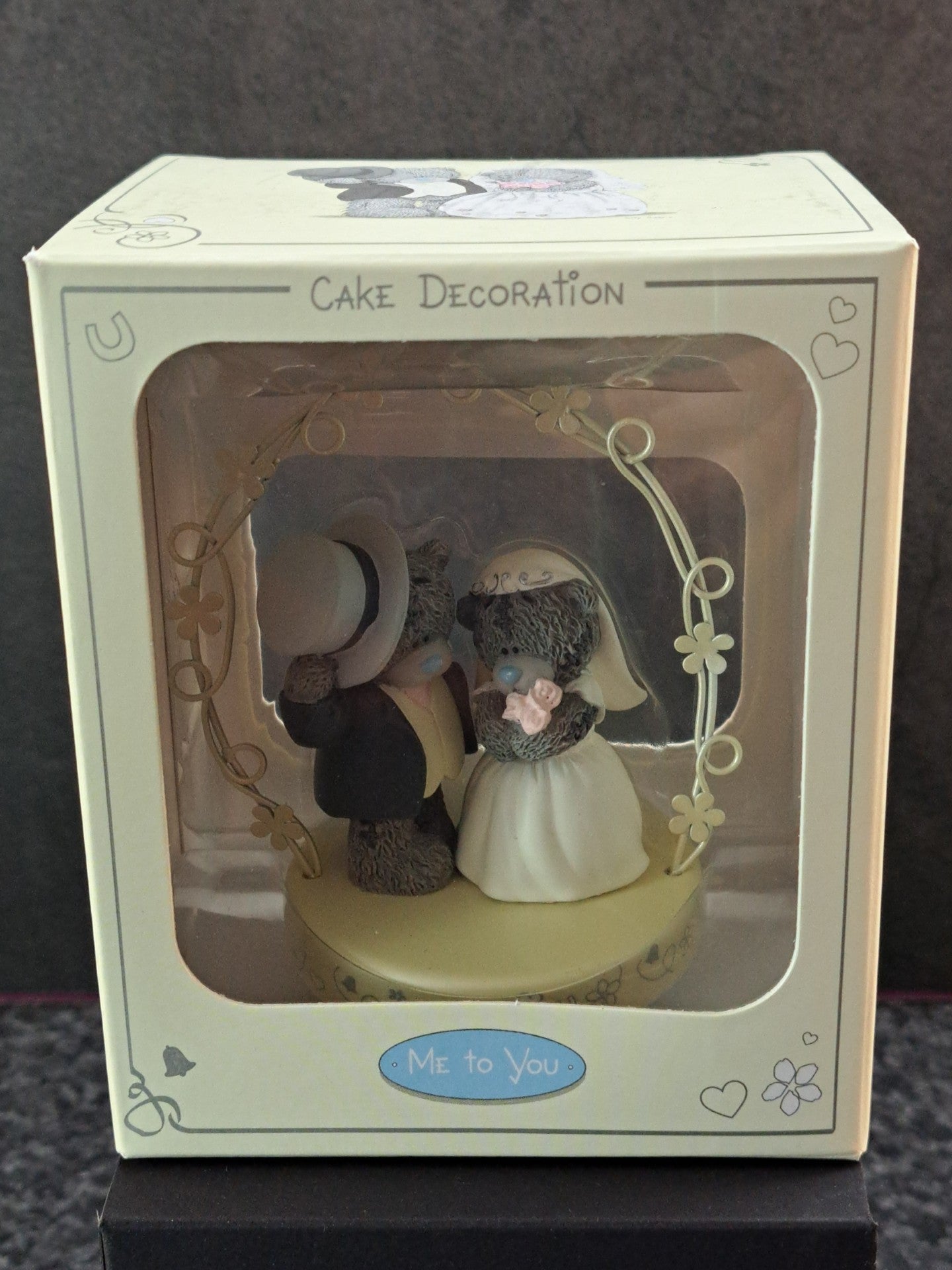 Me To You Bruid & Bruidegom Bruidstaart Topper met boog  Decoratie