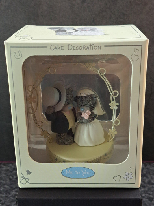 Me To You Bruid & Bruidegom Bruidstaart Topper met boog  Decoratie