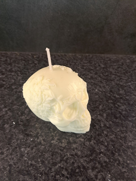 Handgemaakte Doodskop Kaarsen een van drie