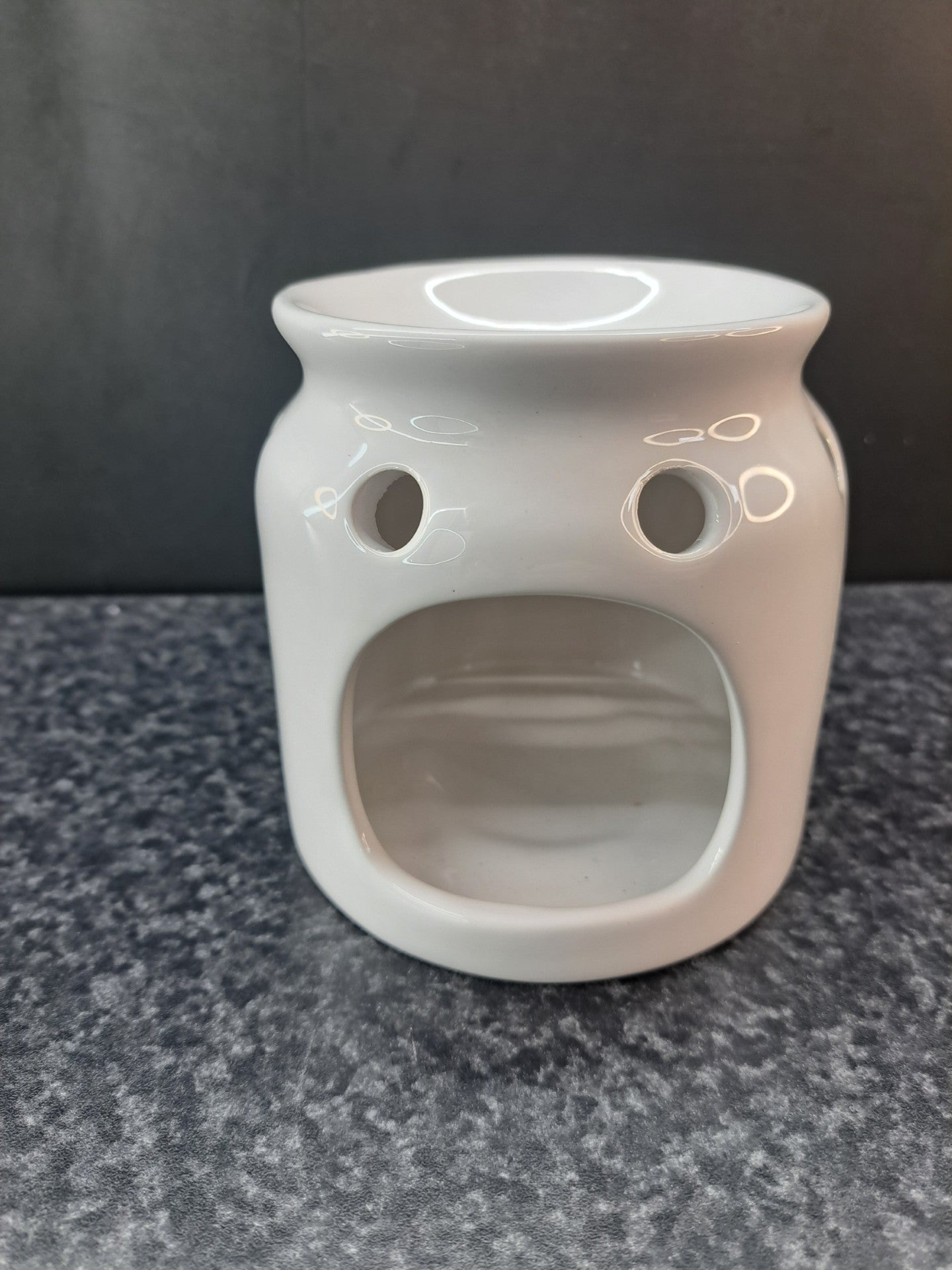 Witte geurbrander met tekst droom grood