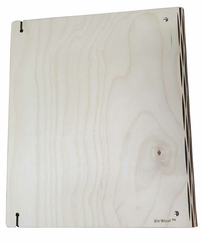 Houten A4 map van Era Wood, 4-ringsmechaniek met gravure: Oud Hollandse huisjes Store/Mappen en klappers/A4 mappen
