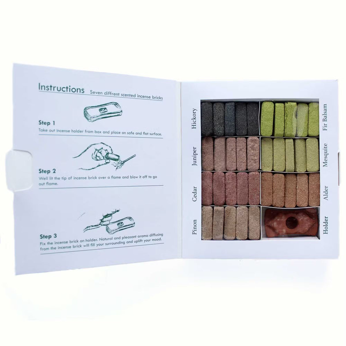 Natuurlijke Wierookhars Blokjes Set Wild West Resin Incienso (35 stuks)