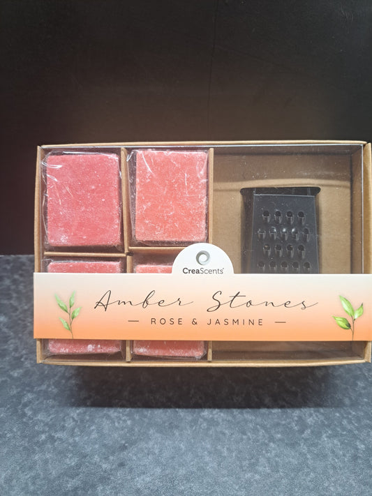 CreaScents Amber geurblokjes Set ROSE & JASMINE