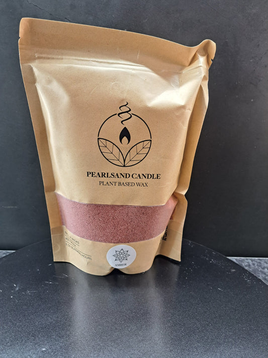 Kaarsenzand Pearlsand Candle 400 gram amber