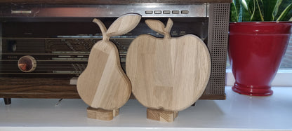 Era Wood  Appel, Peer en Kers  decoratie 18mm massief eiken met sta steun