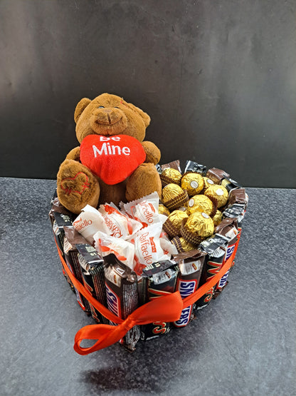 Luxe Snoep Cadeau met Beer met mars en snickers