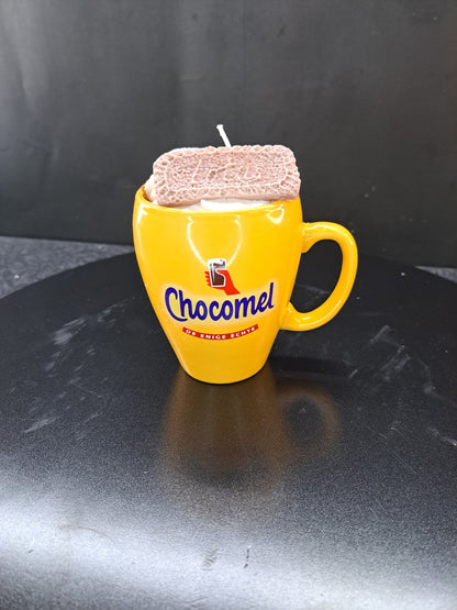 Unieke Chocomel Kaars met Hoogwaardige Soy Wax  Handgemaakt Cadeau