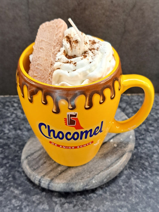 Unieke Chocomel Kaars met Hoogwaardige Soy Wax – Handgemaakt Cadeau