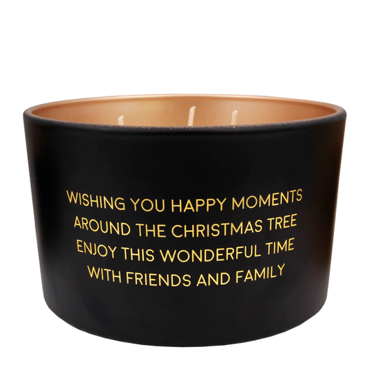 WISHING YOU HAPPY MOMENTS AROUND THE CHRISTMAS TREE, ENJOY THIS WONDERFUL TIME WITH FRIENDS AND FAMILY - WINTER WOOD