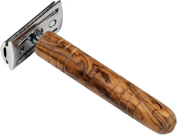 Olijfhouten Double Edge Safety Razor  Handgemaakt