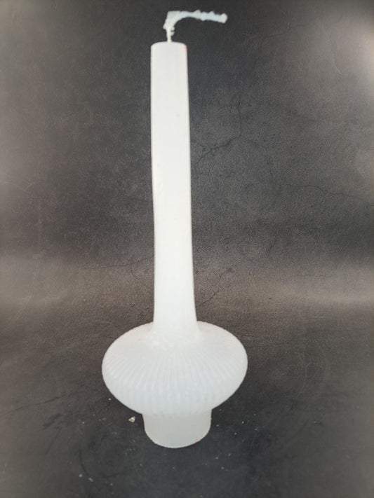Mooi witte ronden  kaars