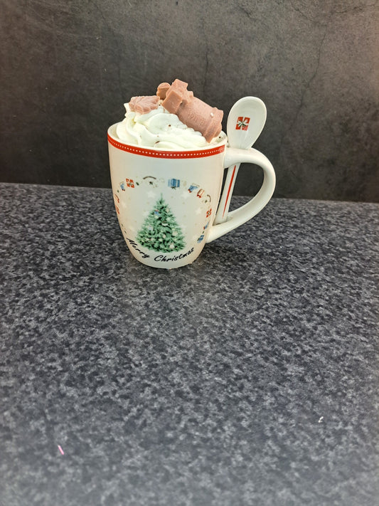 Unieke Chocomel Kaars met lepel