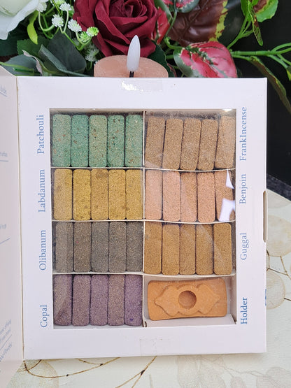 Natuurlijke Wierookhars Blokjes Set Wild West Resin Incienso (35 stuks)